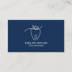 Cartão De Visita Dentes dentárias simples Brancando Busin