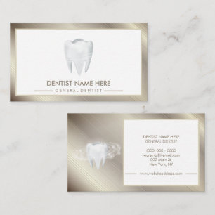 Cartão De Visita Dentes dentários Dentários Dentes de branqueamento
