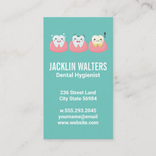 Cartão De Visita Dentes em gomas  Ilustrações bonitas  Indústria