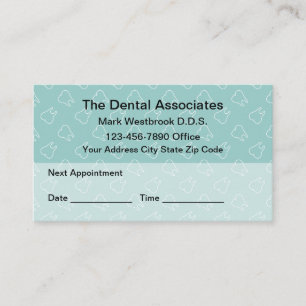 Cartão De Visita Dentista Compromisso com o Padrão Moderno dos Den