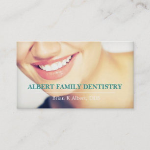 Cartão De Visita Dentista Dental Dentisteria Médico Sorriso Negócio