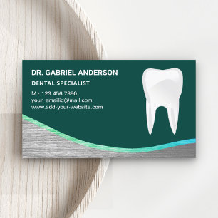 Cartão De Visita Dentista Dentário Dentário Dentário Dental de A
