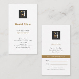 Cartão De Visita Dentista   Dentista Pediátrico