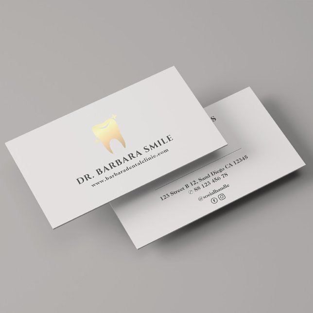 Cartão De Visita Dentista estético Mínimo de Compromisso Dental Lim (Aesthetic Dentist Clean Minimal Dental Appointment Business Card
)