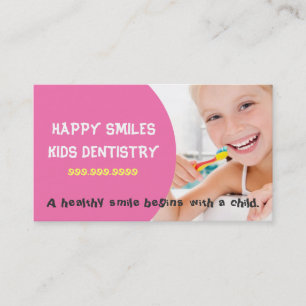 Cartão De Visita Dentista Infantil Odontologia Médico Sorriso