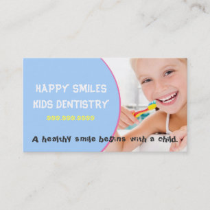 Cartão De Visita Dentista Infantil Odontologia Médico Sorriso