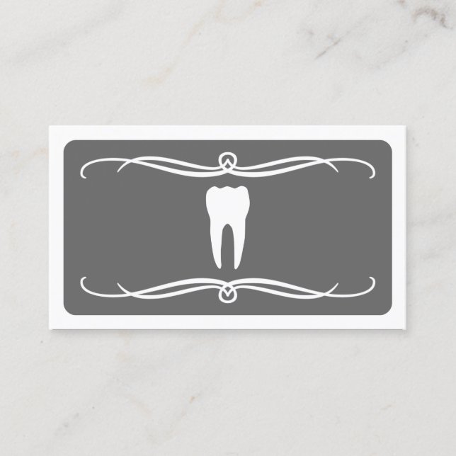 Cartão De Visita dentista moderno (personalizável a cores) (Frente)