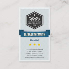 Cartão De Visita Dentista - Na moda criativo