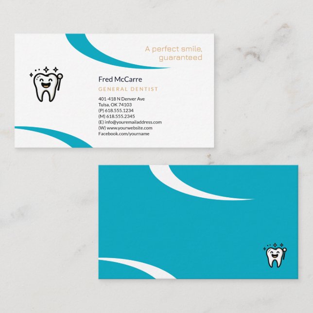 Cartão De Visita Dentista | Profissional (Frente/Verso)