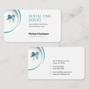 Cartão De Visita Dentista profissional   Serviço de assistência den