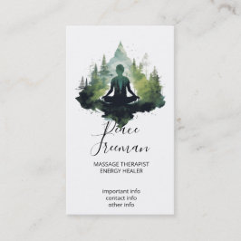 Cartão De Visita Dentro do Silêncio | Meditação na Floresta