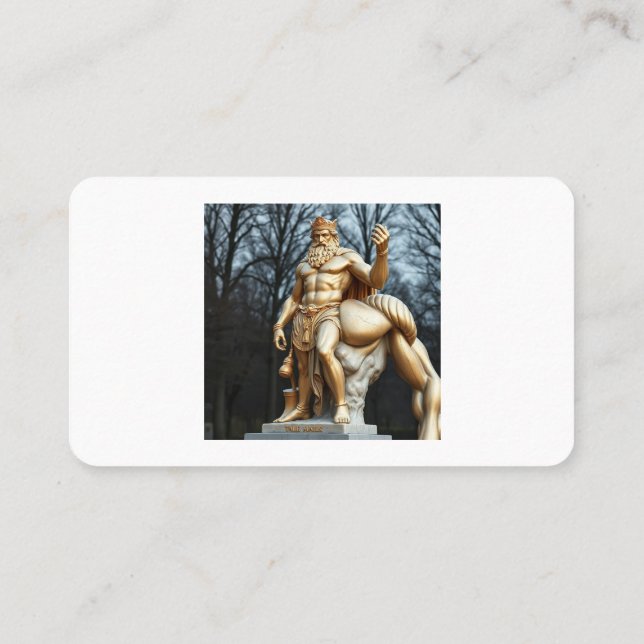 Cartão De Visita Der größte Held aller Zeiten – Herkules in Gold (Verso)