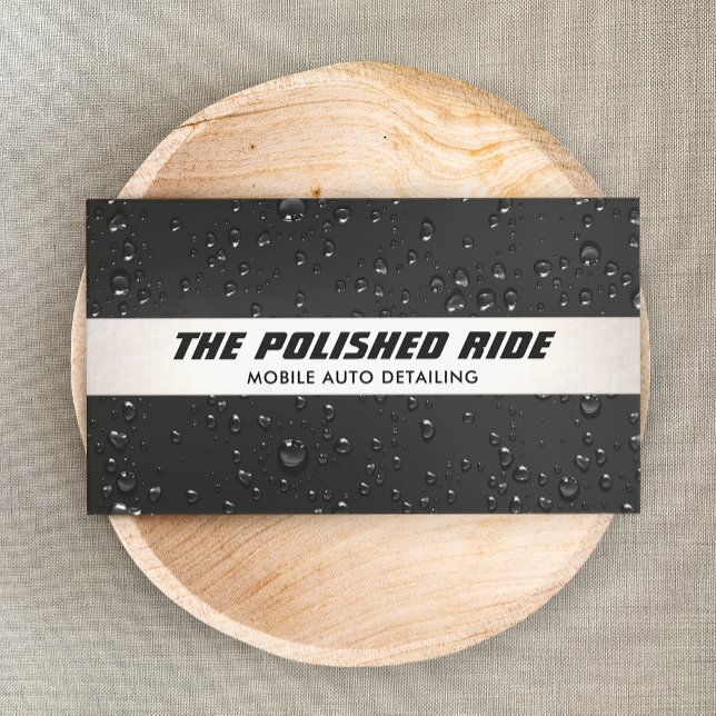 Cartão De Visita Descarte Automático de Água de Lavagem de Carros P (Criador carregado)