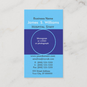 Cartão De Visita Desenhista nervoso profundamente azul original do