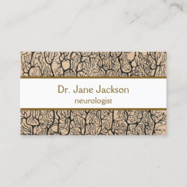 Cartão De Visita Desenho Antigo do Neurônio de Purkinje Médico Neur