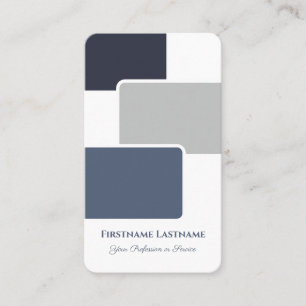 Cartão De Visita Desenho de formas retangulares abstratas em tons d