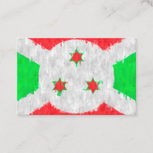 Cartão De Visita Desenho de pintura a óleo do Burundi