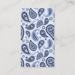 Cartão De Visita Desenho Intrincado de Estampa Floral Paisley