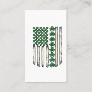 Cartão De Visita Desenho Vetorial Vintage da Bandeira Americana Tre