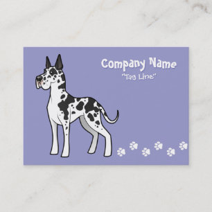 Cartão De Visita Desenhos animados great dane