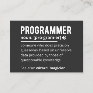 Cartão De Visita Desenvolvedor de código do programador engraçado s