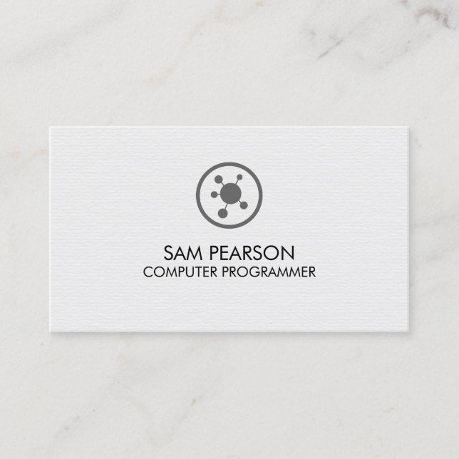 Cartão De Visita Desenvolvedor de Software Programador de Computado (Frente)