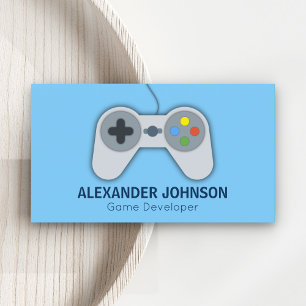 Cartão De Visita Desenvolvedores de Video Games Modernos, Designers