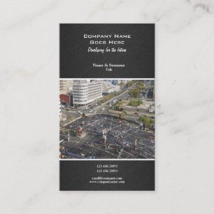 Cartão De Visita Desenvolvimento da construção da propriedade do