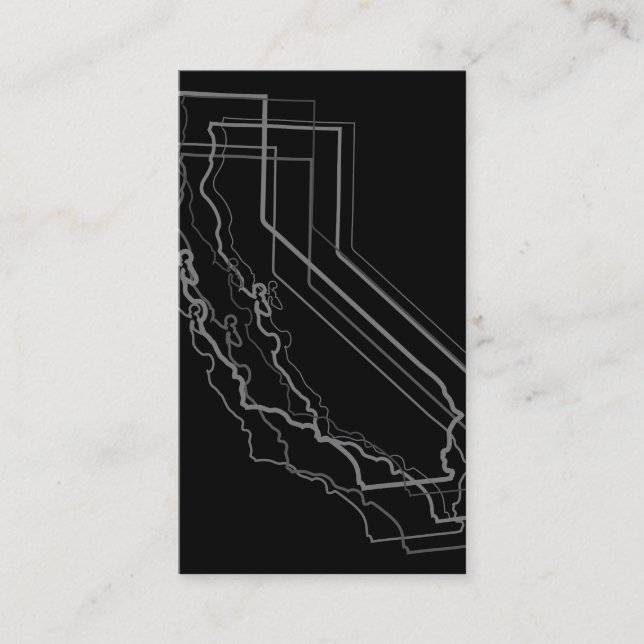 Cartão De Visita desfoque da califórnia (Frente)