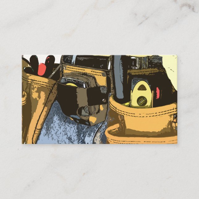 Cartão De Visita Design bilateral simples do trabalhador manual (Frente)