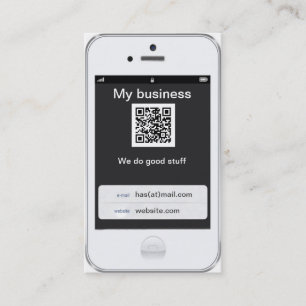 Cartão De Visita Design branco customizável profissional do iPhone