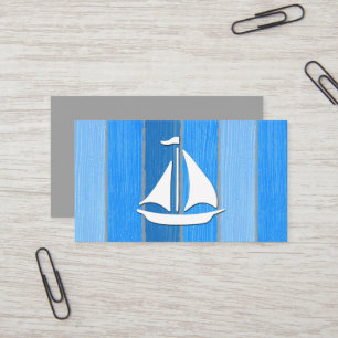 Cartão De Visita Design com tema náutico