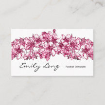 Design cor-de-rosa do esboço do arranjo da flor de