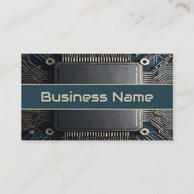 Cartão De Visita Design da placa-mãe técnica do Conselho de circuit (Frente)