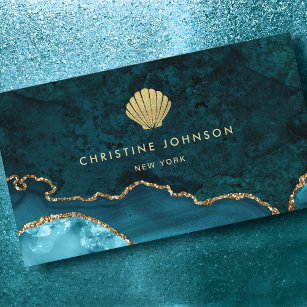 Cartão De Visita design de cinza dourada faux