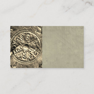 Cartão De Visita design de couro antigo estilo antigos