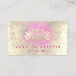 Cartão De Visita design de folha de ouro falsa