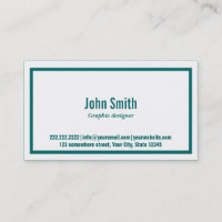 Design de Gráfico de Borda Teal