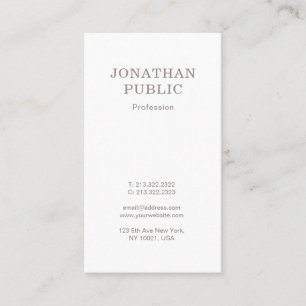 Cartão De Visita Design de Gráfico Moderno Simples Elegante Profiss