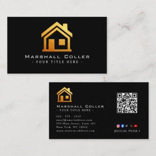Cartão De Visita Design de Imóveis de Luxo Magnético