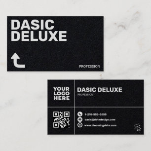 Cartão De Visita Design de Logotipo & Código QR Minimalista Persona
