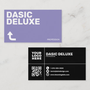 Cartão De Visita Design de Logotipo & Código QR Minimalista Persona