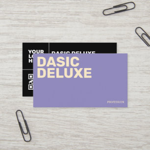 Cartão De Visita Design de Logotipo & Código QR Minimalista Persona