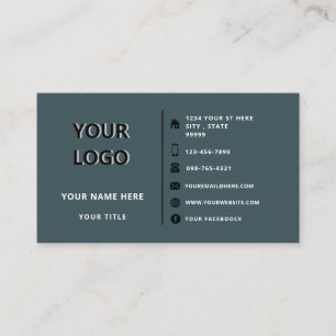 Cartão De Visita Design de logotipo profissional Corporativo Modern
