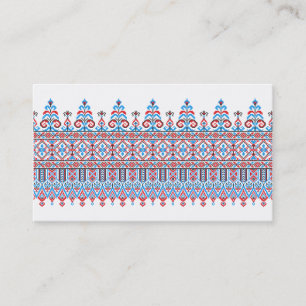 Cartão De Visita Design de pontos cruzados