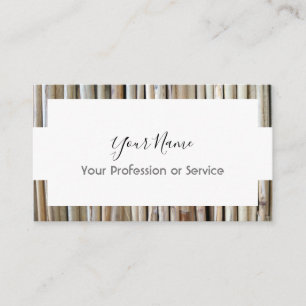 Cartão De Visita Design de quadro de madeira para serviços de inter