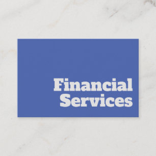 Cartão De Visita Design de Serviços Financeiros Negros e Limpos