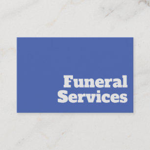 Cartão De Visita Design de serviços funerários de sub-tomada negr