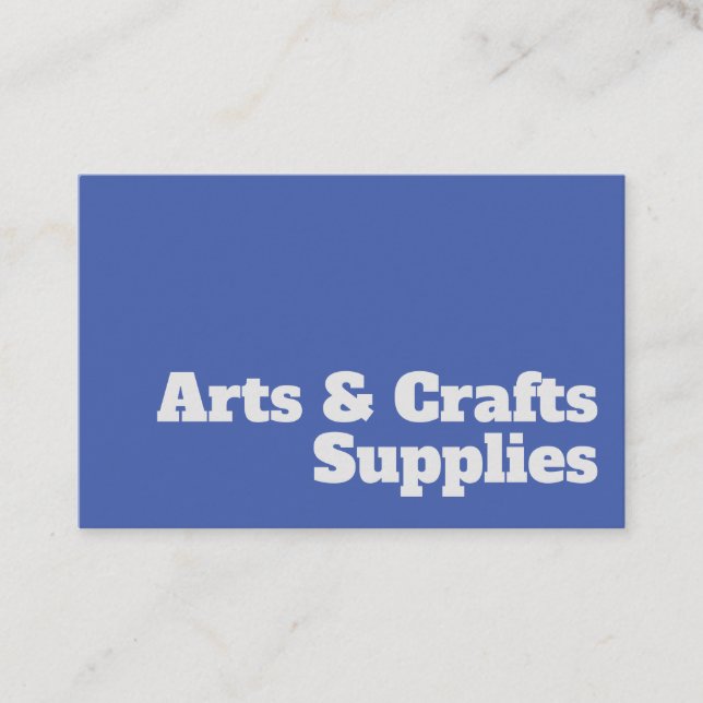 Cartão De Visita Design de Suprimentos para Artes e Artesanatos Neg (Frente)