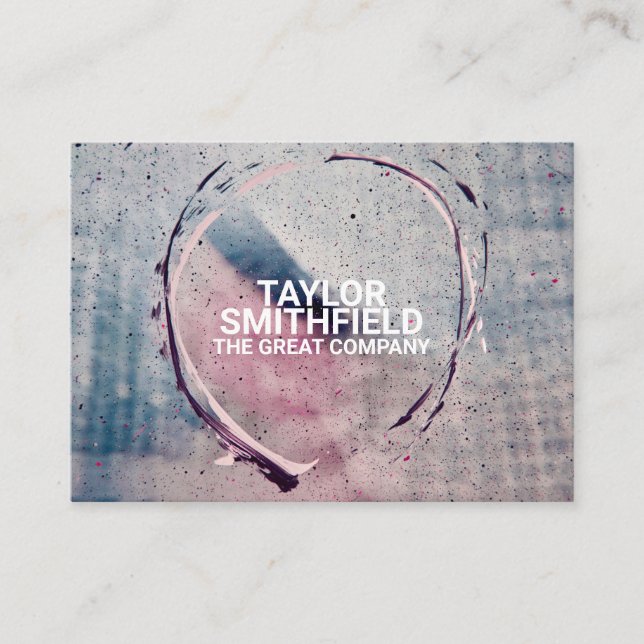 Cartão De Visita Design de Vidro Moderno e Arte Geométrica de Pintu (Frente)